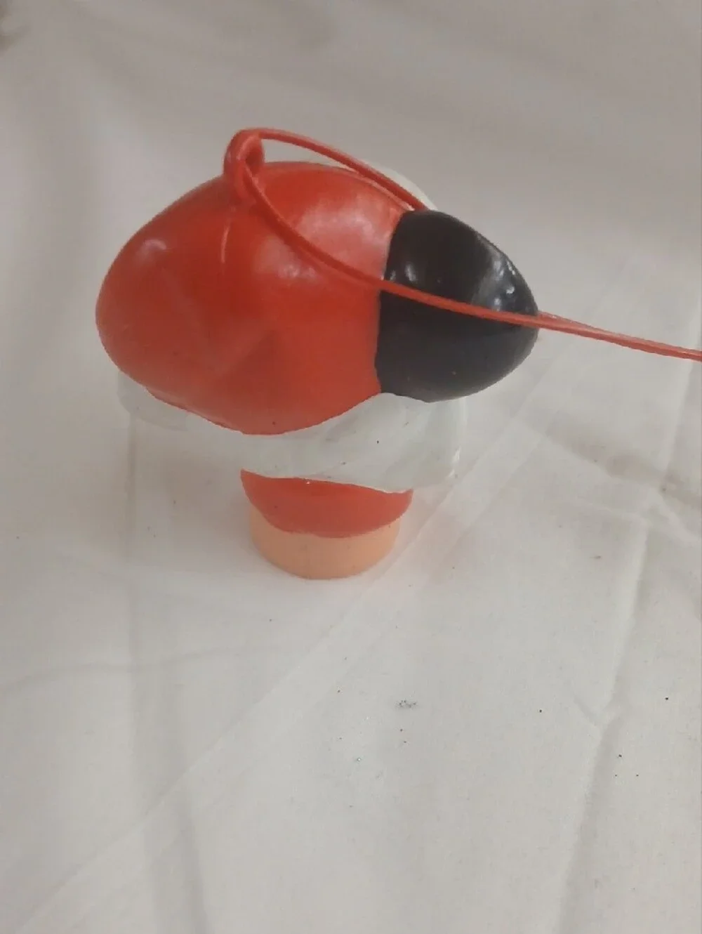 Red Santa Mouse Holiday Ornament Toy 1 of 2